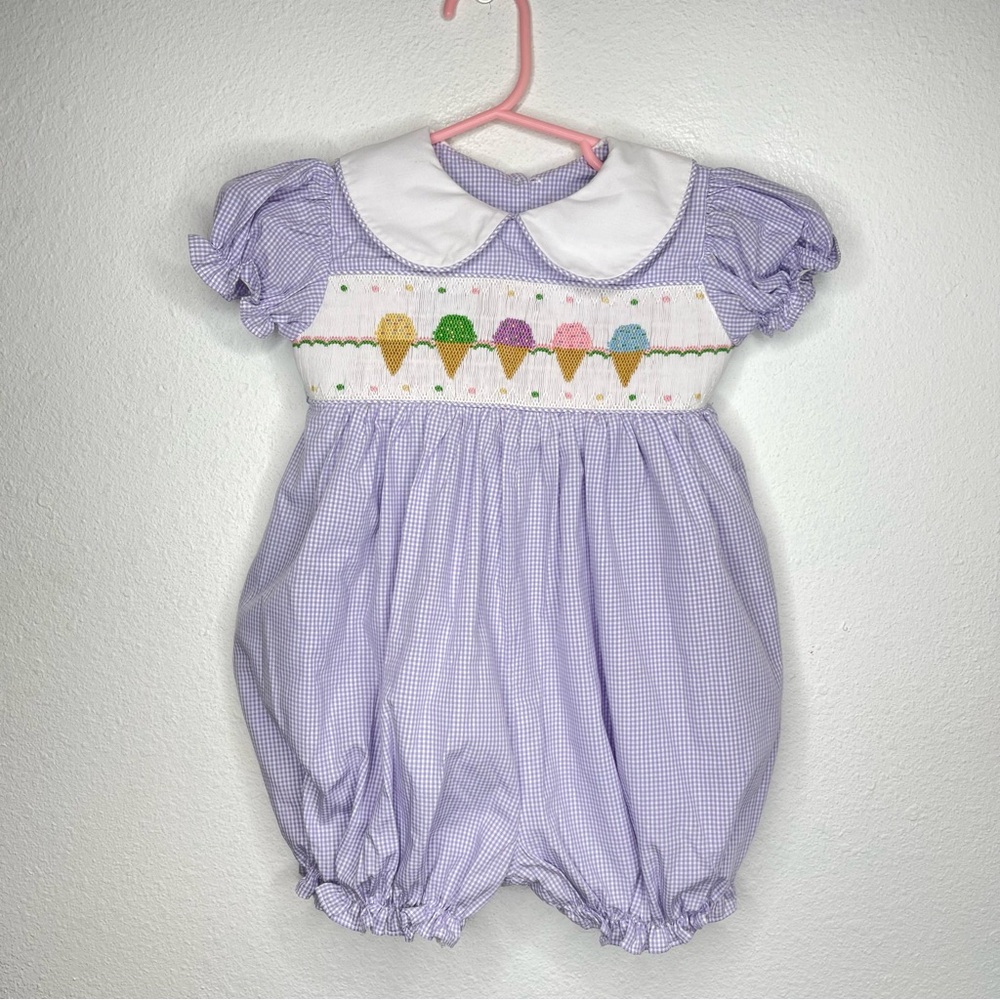 wish upon a star smocked ice cream cone bubble